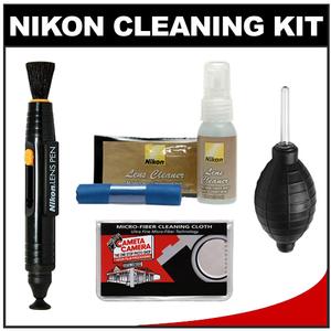 Nikon Digital Camera and Lens Cleaning Kit with 3-Piece Lens Cleaning Kit + Mini Lens Pen + Cloth + Blower - Digital Cameras and Accessories - Hip Lens.com
