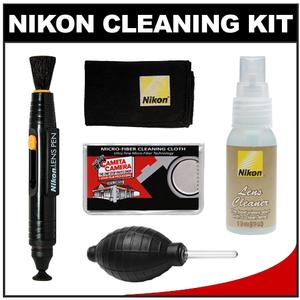Nikon Digital Camera and Lens Cleaning Kit with Mini Lenspen + Anti-fog Cloth + Spray Bottle + Blower - Digital Cameras and Accessories - Hip Lens.com