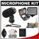 Nikon ME-1 Stereo Microphone for D4, D800, D7000, D5100, D3s, D300s, Coolpix P7100, 1 V1 Supplied with Wind Screen and Soft Case + LED Light Kit + Nikon Cleaning Kit