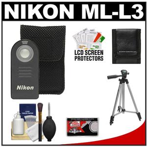 Nikon ML-L3 Wireless Infrared Shutter Release Remote Control for Nikon 1 V1  J1 with Tripod + Accessory Kit - Digital Cameras and Accessories - Hip Lens.com