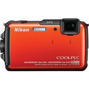 Nikon Coolpix AW110 Shock & Waterproof GPS Wi-Fi Digital Camera (Orange)