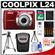 Nikon Coolpix L24 Digital Camera (Red) - Factory Demo with 8GB Card + Case + (4) Batteries & Charger + Tripod + Accessory Kit