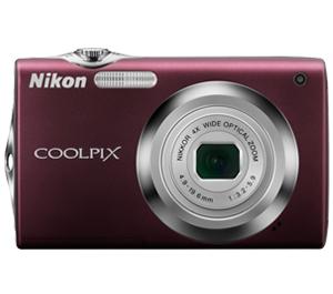 Nikon Coolpix S3000 Digital Camera (Plum) - Refurbished includes Full 1 Year Warranty - Digital Cameras and Accessories - Hip Lens.com