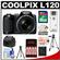 Nikon Coolpix L120 Digital Camera (Black) - Factory Demo with 16GB Card + Batteries/Charger + Case + Tripod + Cleaning & Accessory Kit