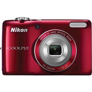 Nikon - Coolpix L26 161-Megapixel Digital Camera - Red