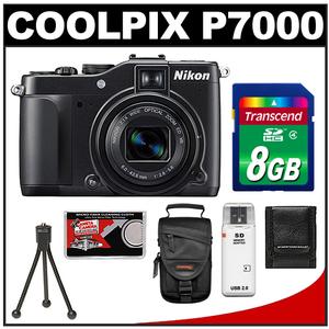 Nikon Coolpix P7000 Digital Camera - Refurbished with 8GB Card + Case + Accessory Kit - Digital Cameras and Accessories - Hip Lens.com