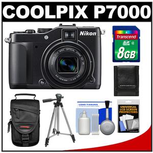 Nikon Coolpix P7000 Digital Camera - Refurbished with 8GB Card + Case + Tripod + Accessory Kit - Digital Cameras and Accessories - Hip Lens.com
