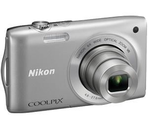 Nikon Coolpix S3300 Digital Camera (Silver) - Refurbished includes Full 1 Year Warranty - Digital Cameras and Accessories - Hip Lens.com