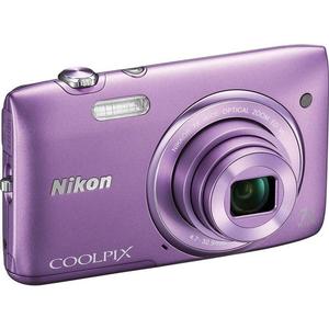 Nikon Coolpix S3500 Digital Camera (Purple) - Factory Refurbished includes Full 1 Year Warranty