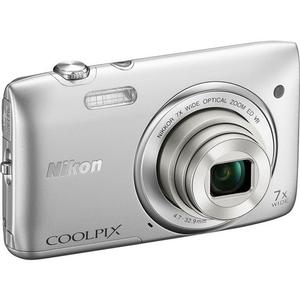Nikon Coolpix S3500 Digital Camera (Silver)