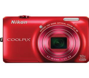 Nikon Coolpix S6300 Digital Camera (Red) - Digital Cameras and Accessories - Hip Lens.com