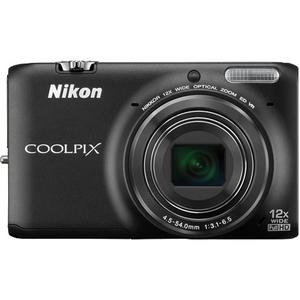 Nikon Coolpix S6500 Wi-Fi Digital Camera (Black)