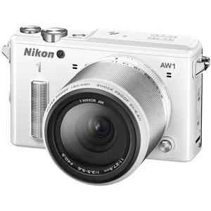 Nikon 1 AW1 Shock & Waterproof Digital Camera Body with AW 11-27.5mm Lens (White)