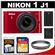 Nikon 1 J1 Digital Camera Body with 10-30mm VR Lens (Red) - Factory Refurbished with 16GB Card + Battery + Filter + Accessory Kit
