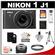 Nikon 1 J1 Digital Camera Body with 10-30mm VR Lens (Black) with 32GB Card + Case + UV Filter + Tripod + Wireless Remote + Accessory Kit