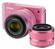 Nikon 1 J1 Digital Camera Body with 10-30mm & 30-110mm VR Lens (Pink)