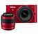 Nikon 1 J1 Digital Camera Body with 10-30mm & 30-110mm VR Lens (Red)