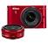 Nikon 1 J1 Digital Camera Body with 10mm f/2.8 & 10-30mm VR Lens (Red)