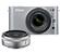 Nikon 1 J1 Digital Camera Body with 10mm f/2.8 & 10-30mm VR Lens (Silver)