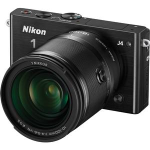 Nikon 1 J4 Digital Camera & 10-100mm VR Lens (Black)