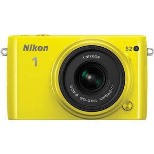Nikon 1 S2 Digital Camera & 11-27.5mm Lens (Yellow)