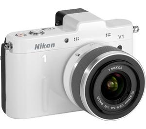 Nikon 1 V1 Digital Camera Body with 10-30mm VR Lens (White) - Digital Cameras and Accessories - Hip Lens.com