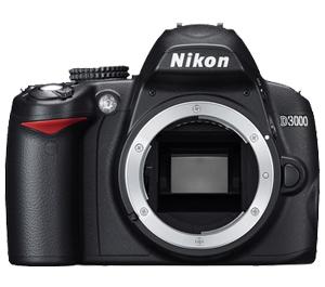 Nikon D3000 Digital SLR Camera Body - Refurbished includes Full 1 Year Warranty - Digital Cameras and Accessories - Hip Lens.com