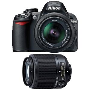 dslr camera d3100
 on Nikon D3100 Digital SLR Camera with 18-55mm & 55-200mm DX AF-S Zoom ...