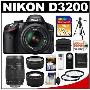 dslr camera and lens bag on Nikon D3200 Digital SLR Camera & 18-55mm VR DX AF-S Zoom Lens (Black ...