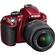 Nikon D3200 Digital SLR Camera & 18-55mm G VR DX AF-S Zoom Lens (Red)