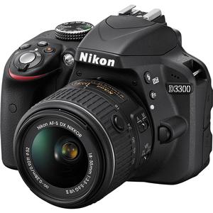 Nikon D3300 Digital SLR Camera & 18-55mm G VR DX II AF-S Zoom Lens (Black)