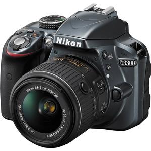 Nikon D3300 Digital SLR Camera & 18-55mm G VR DX II AF-S Zoom Lens (Grey)