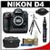 Nikon D4 Digital SLR Camera Body with Magnesium Tripod + Nikon Case & Cleaning Kit