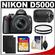 Nikon D5000 Digital SLR Camera Body - Factory Refurbished & 18-55mm + 55-200mm VR Len with 2 Batteries + 2 UV Filters + 16GB Card + Accessory Kit