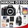 Nikon D5100 Digital SLR Camera Body - Factory Refurbished with 16GB Card + Tripod + Sling Backpack + Accessory Kit