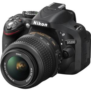 Nikon D5200 Digital SLR Camera & 18-55mm G VR DX AF-S Zoom Lens (Black)