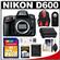 Nikon D600 Digital SLR Camera Body with 32GB Card + Backpack + Battery + Remote + Accessory Kit