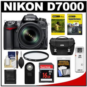 Nikon D7000 Digital SLR Camera & 18-200mm VR II DX AF-S Zoom Lens with 16GB Card  Case & DVD + Filter + Remote + Accessory Kit - Digital Cameras and Accessories - Hip Lens.com