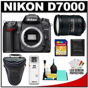 Nikon D7000 Digital SLR Camera Body - Refurbished & Nikon 18-200mm G VR II AF-S Lens with 16GB Card + Case + Accessory Kit - Digital Cameras and Accessories - Hip Lens.com
