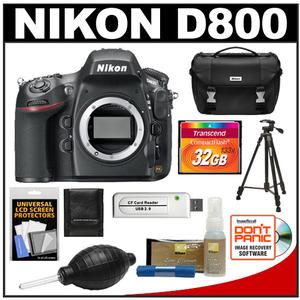 Nikon D800 Digital SLR Camera Body with 32GB Card + Nikon Case & Tripod + Accessory Kit - Digital Cameras and Accessories - Hip Lens.com