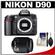 Nikon D90 Digital SLR Camera Body - Factory Refurbished & 18-55mm VR Lens - Factory Refurbished + Cleaning Kit
