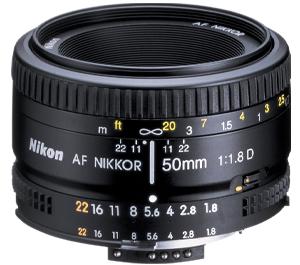 Nikon 50mm f/1.8 AF Nikkor Lens - Refurbished includes Full 1 Year Warranty - Digital Cameras and Accessories - Hip Lens.com