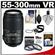 Nikon 55-300mm f/4.5-5.6G VR DX AF-S ED Zoom-Nikkor Lens - Factory Refurbished includes Full 1 Year Warranty + 3 (UV/FLD/CPL) Filters + Accessory Kit