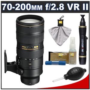 Nikon 70-200mm f/2.8G VR II AF-S ED-IF Zoom-Nikkor Lens with Nikon Pro Cleaning Kit - Digital Cameras and Accessories - Hip Lens.com