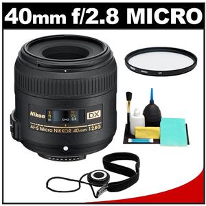 Nikon 40mm f/2.8 G DX AF-S Micro-Nikkor Lens with UV Filters + Cleaning Kit - Digital Cameras and Accessories - Hip Lens.com