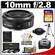 Nikon 1 10mm f/2.8 Nikkor Lens (Black) with 16GB Card + Case + 3-Piece UV/CPL/ND8 Filter Set + Tripod + Cleaning & Accessory Kit