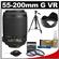 Nikon 55-200mm f/4-5.6G VR DX AF-S ED Zoom-Nikkor Lens with Tripod + 3 UV/FLD/CPL Filters + Hood + Cleaning Kit