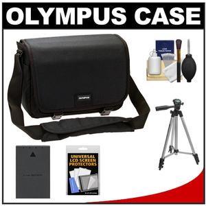 Olympus PEN  OM-D & E-Series DSLR Camera Messenger Case with Tripod + BLS-1/ BLS-5 Battery + Accessory Kit - Digital Cameras and Accessories - Hip Lens.com