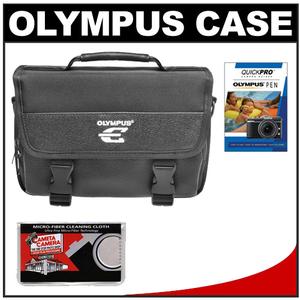 Olympus E-System Micro 4/3 Digital SLR Camera Case - Gadget Bag (Black) with Instructional DVD + Cleaning Cloth - Digital Cameras and Accessories - Hip Lens.com