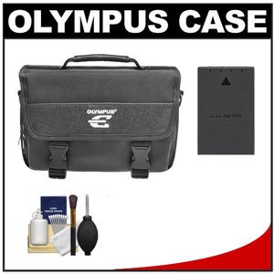 Olympus E-System Micro 4/3 Digital SLR Camera Case - Gadget Bag (Black) with BLS-1/ BLS-5 Battery + Cleaning Kit - Digital Cameras and Accessories - Hip Lens.com